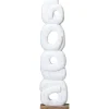 Statues & Sculptures Table Top|Abstract^Infinite Quartet 61cm White Wood Indoor Sculpture