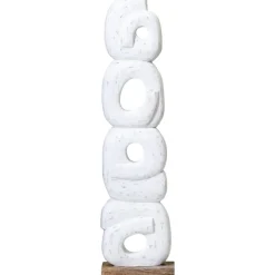 Statues & Sculptures Table Top|Abstract^Infinite Quartet 61cm White Wood Indoor Sculpture