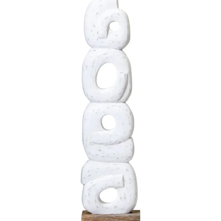 Statues & Sculptures Table Top|Abstract^Infinite Quartet 61cm White Wood Indoor Sculpture