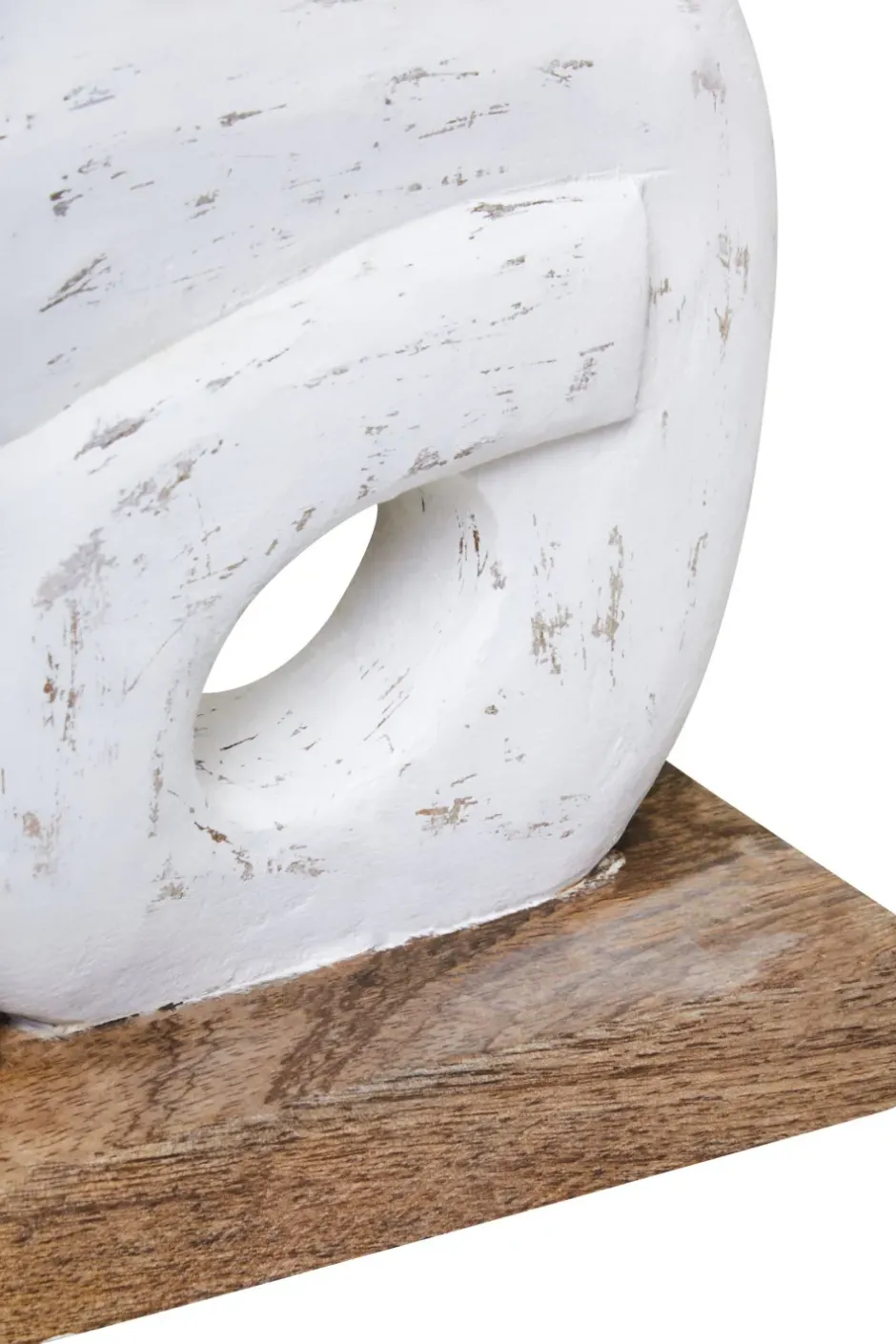 Statues & Sculptures Table Top|Abstract^Infinite Quartet 61cm White Wood Indoor Sculpture