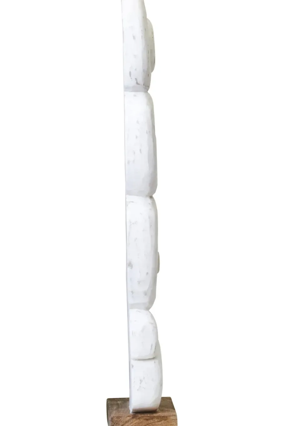 Statues & Sculptures Table Top|Abstract^Infinite Quartet 61cm White Wood Indoor Sculpture