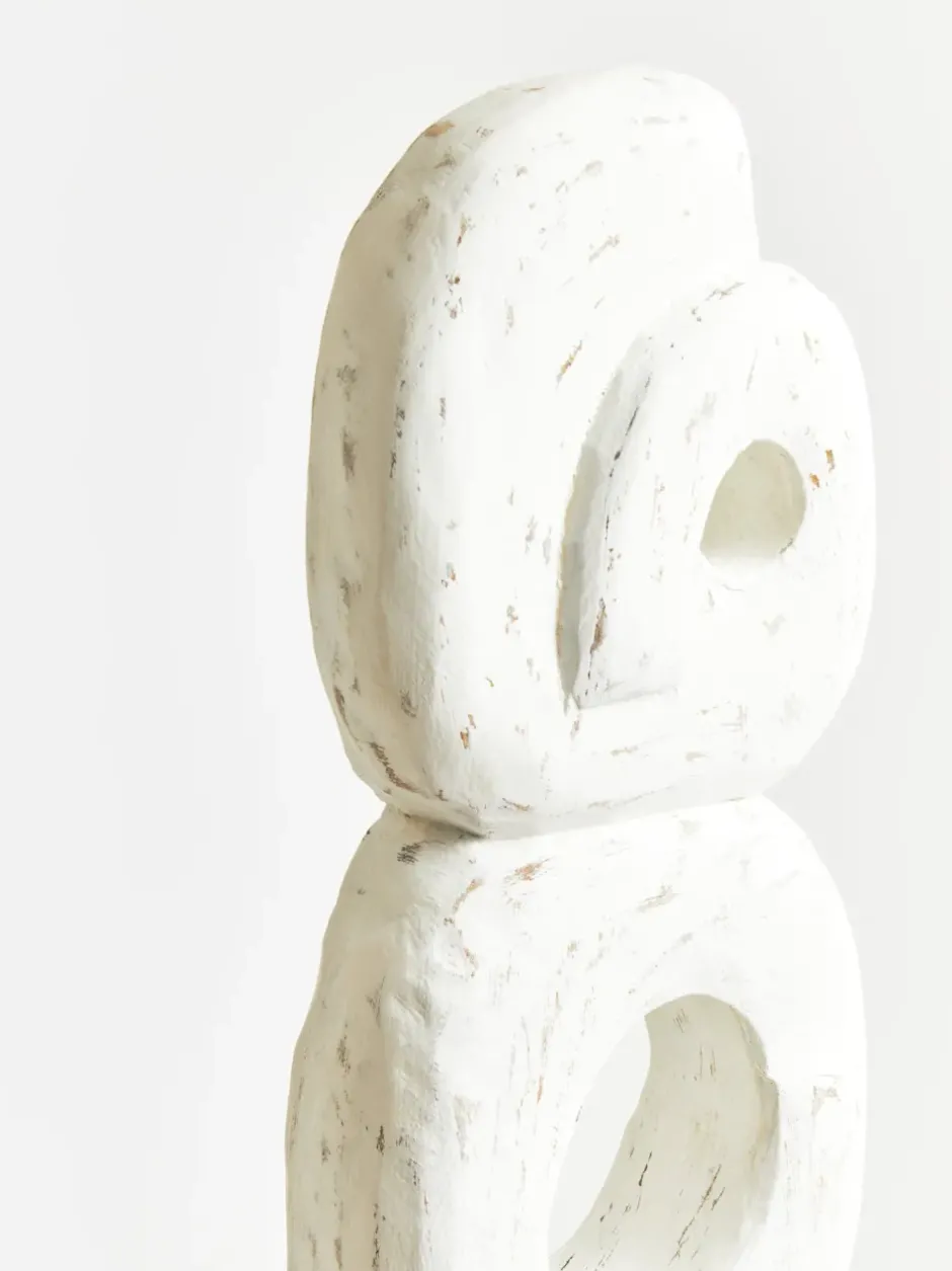 Statues & Sculptures Table Top|Abstract^Infinite Quartet 61cm White Wood Indoor Sculpture