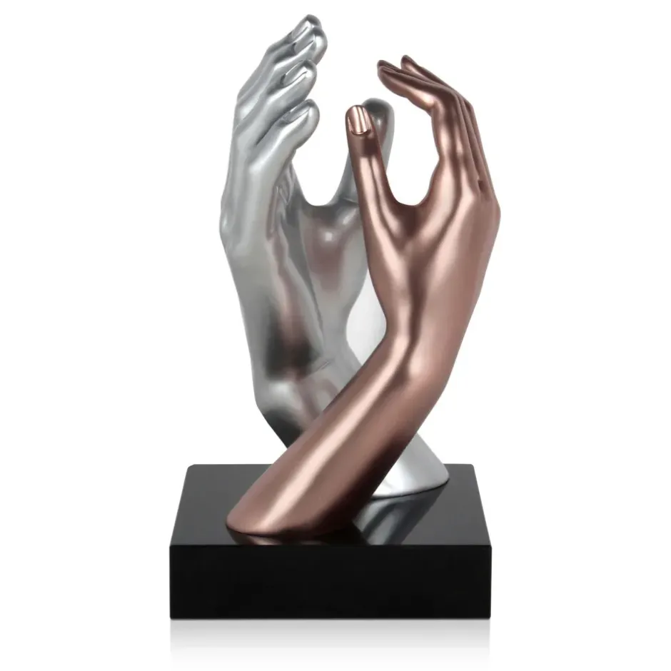 Statues & Sculptures Table Top|Contemporary^Infinite Touch 36cm Bronze Resin Indoor Sculpture