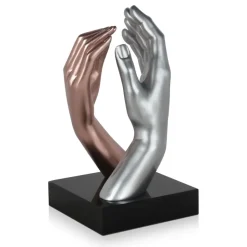 Statues & Sculptures Table Top|Contemporary^Infinite Touch 36cm Bronze Resin Indoor Sculpture