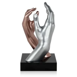 Statues & Sculptures Table Top|Contemporary^Infinite Touch 36cm Bronze Resin Indoor Sculpture