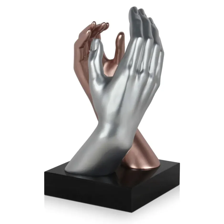 Statues & Sculptures Table Top|Contemporary^Infinite Touch 36cm Bronze Resin Indoor Sculpture