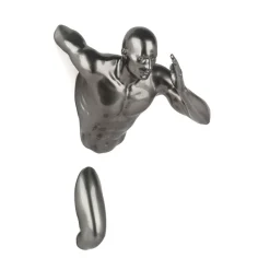 Statues & Sculptures Figurative|Wall Art^Infinity Man 28cm Anthracite Resin Wall Sculpture