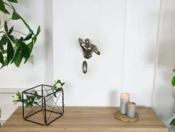 Statues & Sculptures Figurative|Wall Art^Infinity Man 28cm Anthracite Resin Wall Sculpture