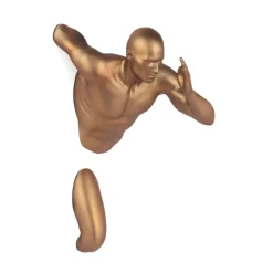 Statues & Sculptures Figurative|Wall Art^Infinity Man 28cm Bronze Resin Wall Sculpture