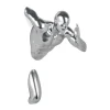 Statues & Sculptures Figurative|Wall Art^Infinity Man 28cm Silver Resin Wall Sculpture