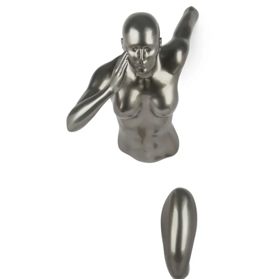 Statues & Sculptures Figurative|Wall Art^Infinity Woman 50cm Anthracite Resin Wall Sculpture