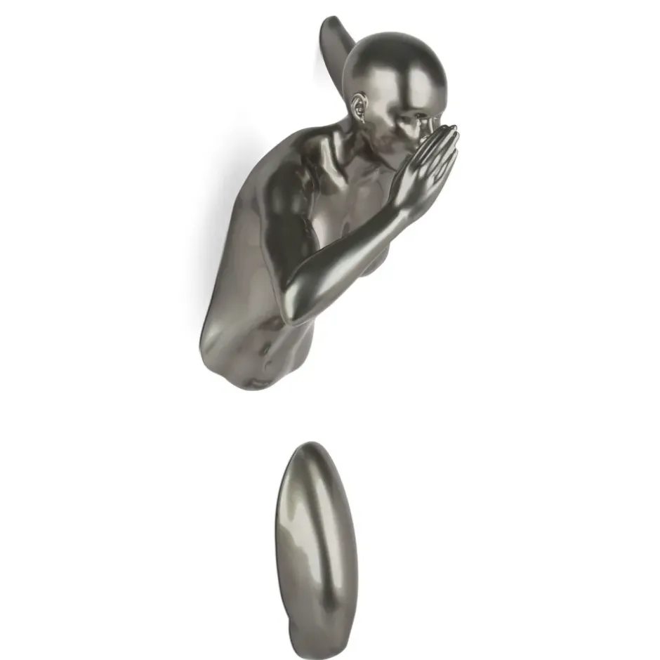 Statues & Sculptures Figurative|Wall Art^Infinity Woman 50cm Anthracite Resin Wall Sculpture
