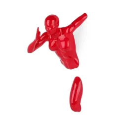 Statues & Sculptures Figurative|Wall Art^Infinity Woman 28cm Red Resin Wall Sculpture