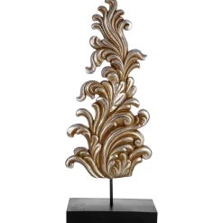 Statues & Sculptures Table Top|Contemporary^Jacquard Design 68cm Silver Resin Indoor Sculpture