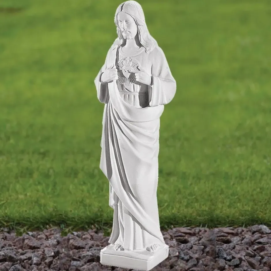 Statues & Sculptures Jesus^Jesus Christ 37cm Marble Resin Garden Statue