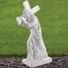 Statues & Sculptures Jesus^Jesus Christ 58cm Marble Resin Garden Statue