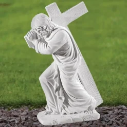 Statues & Sculptures Jesus^Jesus Christ 38cm Marble Resin Garden Statue