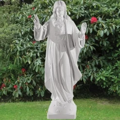 Statues & Sculptures Jesus^Jesus Christ 83cm Marble Resin Garden Statue