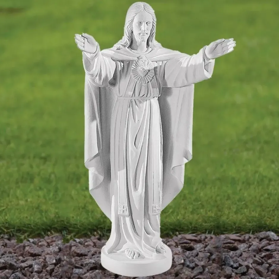 Statues & Sculptures Jesus^Jesus Christ 79cm Marble Resin Garden Statue