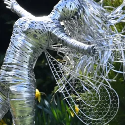 Statues & Sculptures Fairies^Kaida Fairy 90cm Metal Wire Garden Sculpture