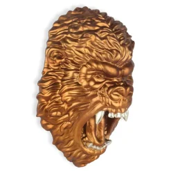 Statues & Sculptures Wall Art|Animals^King Gorilla 43cm Bronze Resin Wall Sculpture