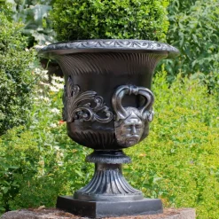 Statues & Sculptures Round^Knightsbridge Urn Bronze Metal Garden Planter