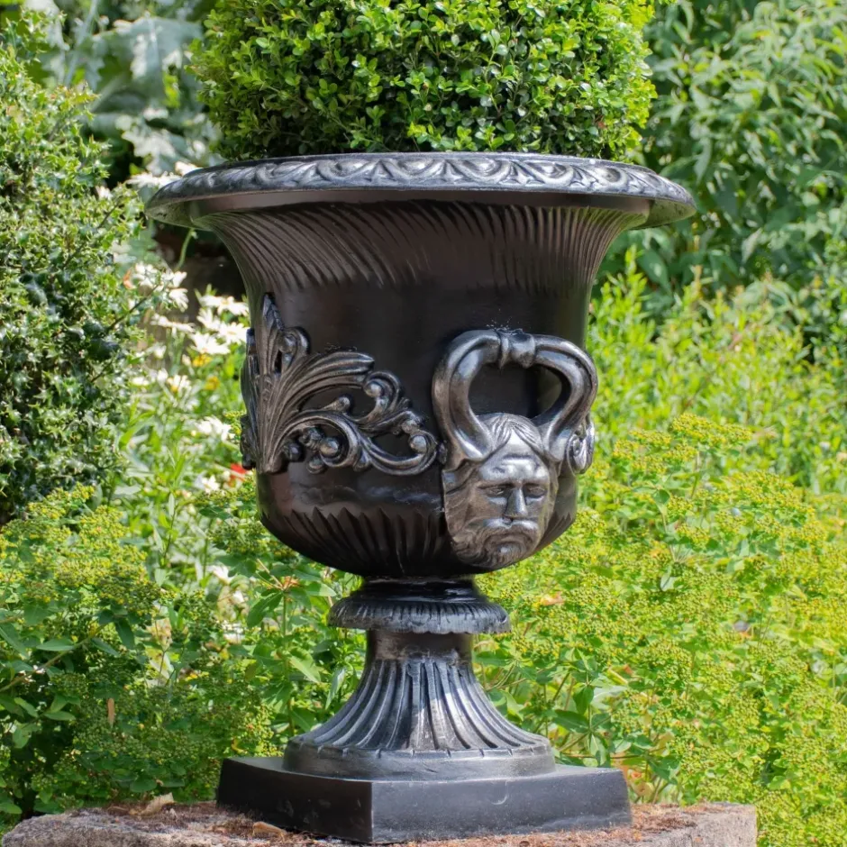 Statues & Sculptures Round^Knightsbridge Urn Bronze Metal Garden Planter