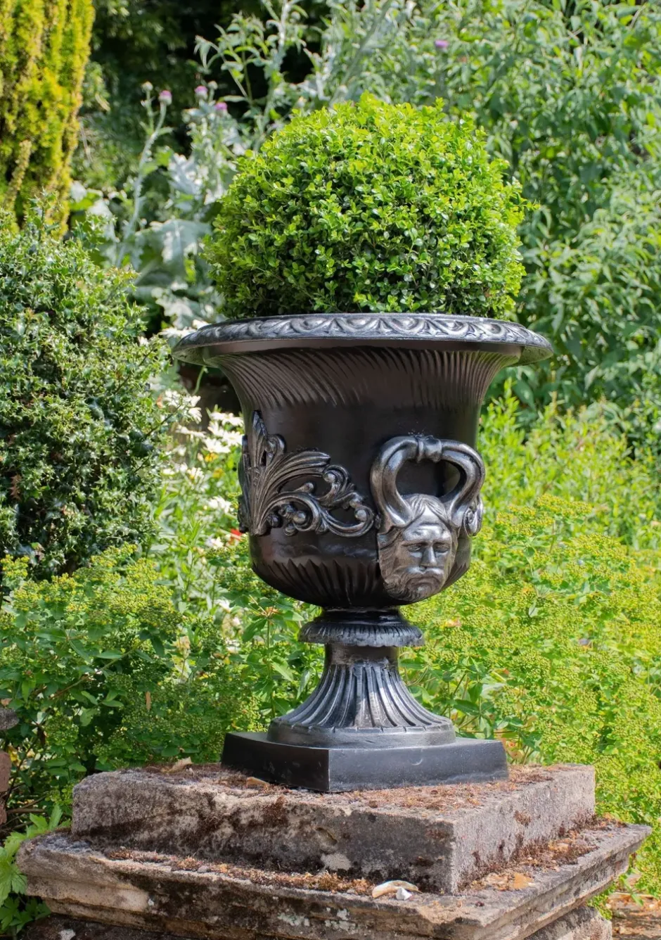 Statues & Sculptures Round^Knightsbridge Urn Bronze Metal Garden Planter