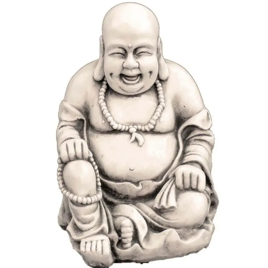 Statues & Sculptures Buddha^Laughing Buddha Antique Stone Garden Statue