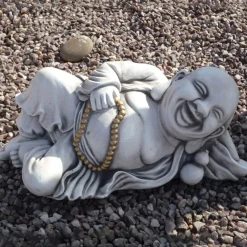 Statues & Sculptures Buddha^Laying Stone Buddha Garden Ornament