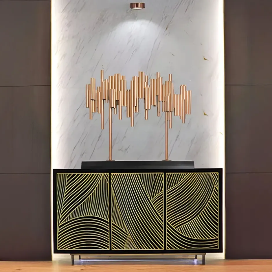 Statues & Sculptures Table Top|Floor Standing^Light Symphony 82cm Copper Metal Indoor Sculpture