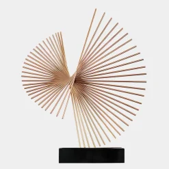 Statues & Sculptures Table Top|Abstract^Linear Motion 64cm Gold Metal Indoor Sculpture