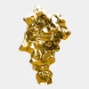 Statues & Sculptures Floor Standing|Abstract^Liquid Mirage 155cm Gold Metal Garden Sculpture