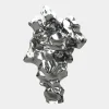 Statues & Sculptures Floor Standing|Abstract^Liquid Mirage 155cm Silver Metal Garden Sculpture