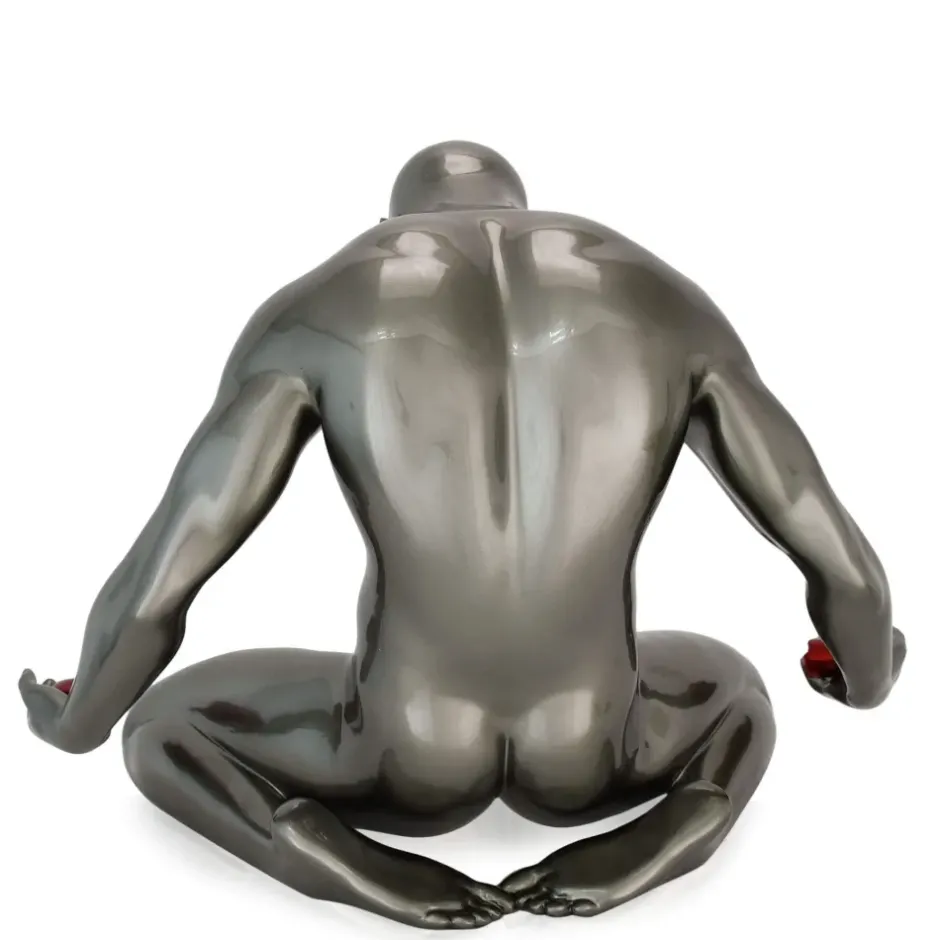 Statues & Sculptures Figurative|Table Top^Lost Affection 32cm Anthracite Resin Indoor Sculpture