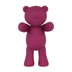 Statues & Sculptures Table Top|Animals^Love Bear 29cm Fuchsia Resin Indoor Sculpture