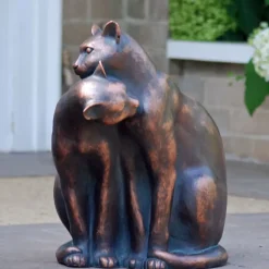 Statues & Sculptures Cats^Love Cats Bronze Resin Garden Ornament