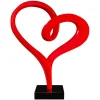 Statues & Sculptures Floor Standing|Abstract^Love Flux 73cm Red Resin Indoor Sculpture