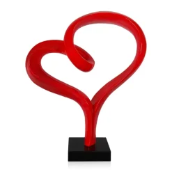 Statues & Sculptures Table Top|Contemporary^Love Flux 46cm Red Resin Indoor Sculpture