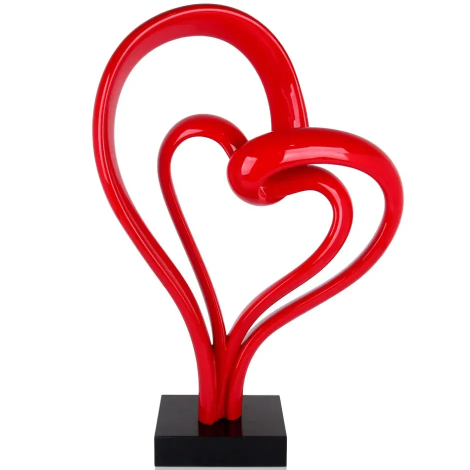 Statues & Sculptures Floor Standing|Abstract^Love Fusion 73cm Red Resin Indoor Sculpture