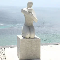 Statues & Sculptures Contemporary^Loved One Contemporary Stone Garden Sculpture