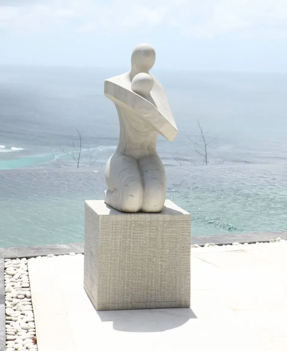 Statues & Sculptures Contemporary^Loved One Contemporary Stone Garden Sculpture