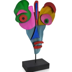 Statues & Sculptures Table Top|Abstract^Lucid Visage 59cm Abstract Metal Indoor Sculpture