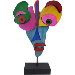 Statues & Sculptures Table Top|Abstract^Lucid Visage 59cm Abstract Metal Indoor Sculpture