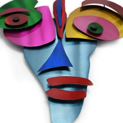 Statues & Sculptures Table Top|Abstract^Lucid Visage 59cm Abstract Metal Indoor Sculpture