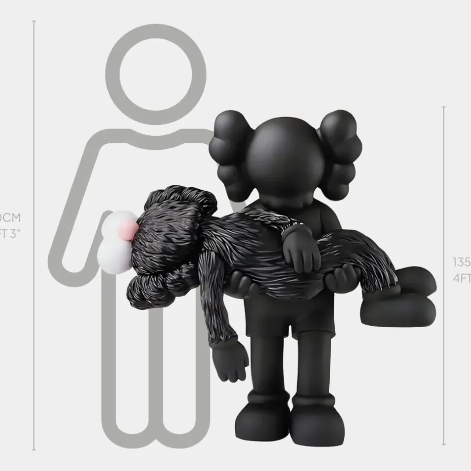 Statues & Sculptures Figurative|Floor Standing^Lucify Guardian 135cm Black Resin Indoor Sculpture