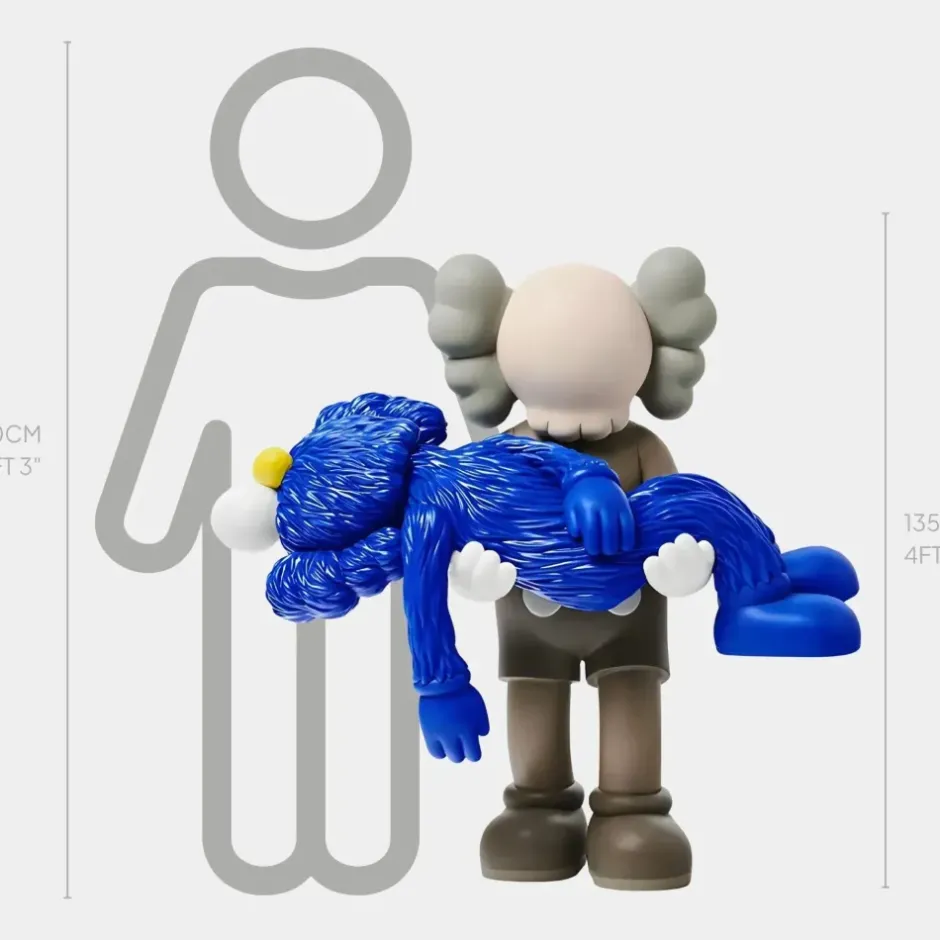 Statues & Sculptures Floor Standing|Figurative^Lucify Guardian 135cm Blue Resin Indoor Sculpture