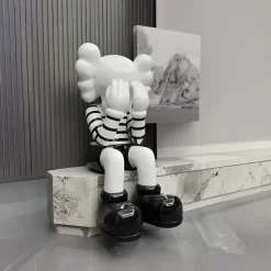 Statues & Sculptures Figurative|Floor Standing^Lucify Hide 135cm Black & White Resin Indoor Sculpture