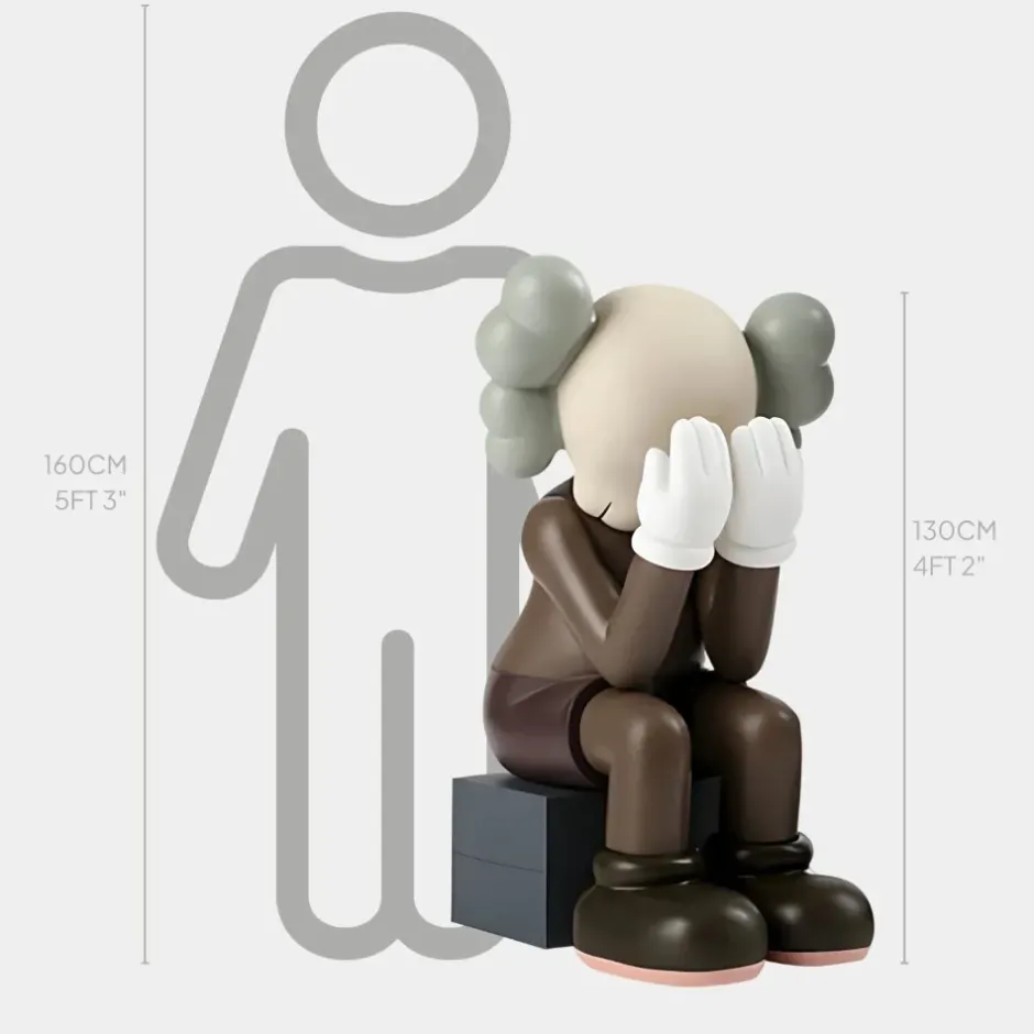 Statues & Sculptures Figurative|Floor Standing^Lucify Hide 130cm Brown Resin Indoor Sculpture