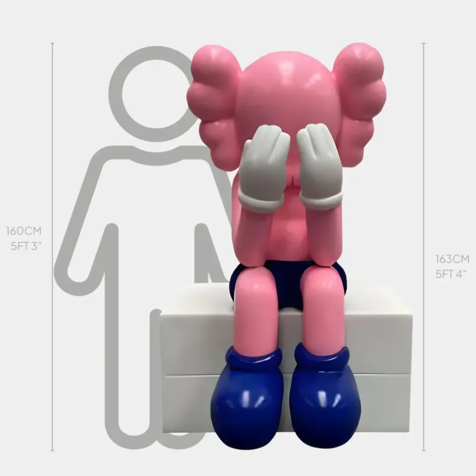 Statues & Sculptures Giant|Figurative^Lucify Hide 163cm Pink Resin Indoor Sculpture